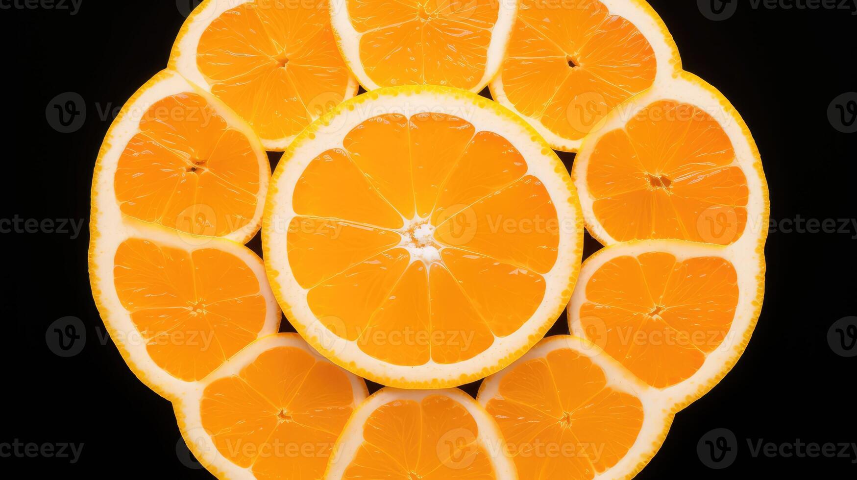 sliced orange fruit pattern photo