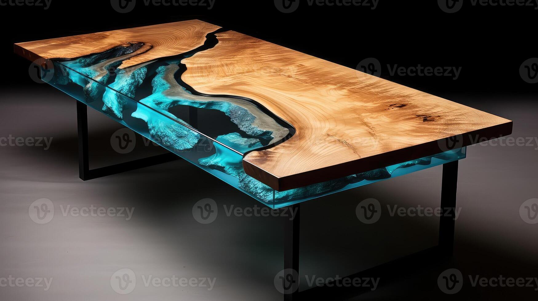 edge resin table photo