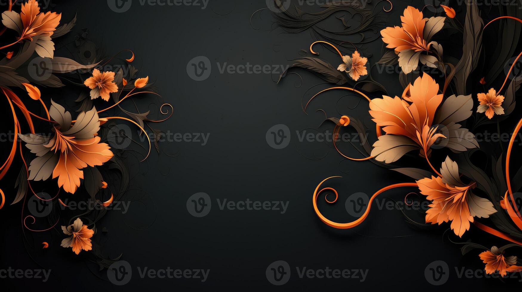 print black and orange background photo