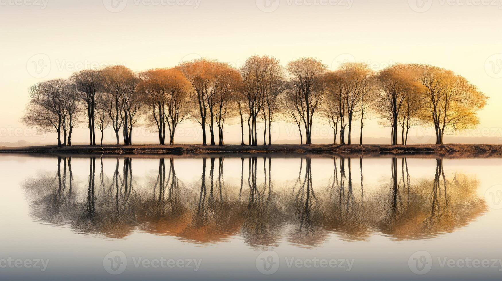 reflection tree growing photo
