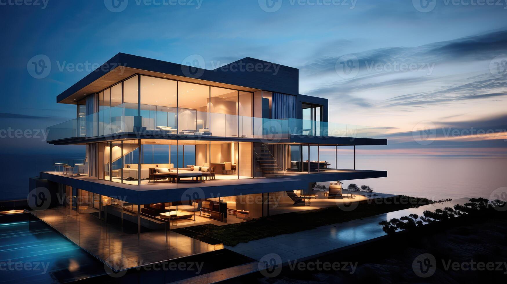 panoramic ocean house photo