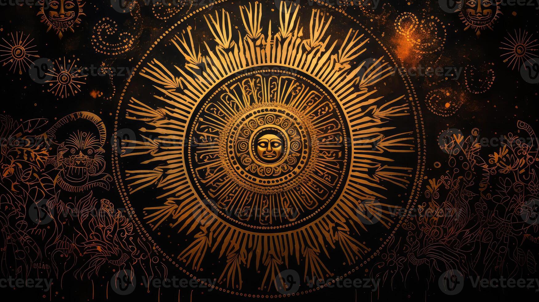 textile black and gold fireworks photo