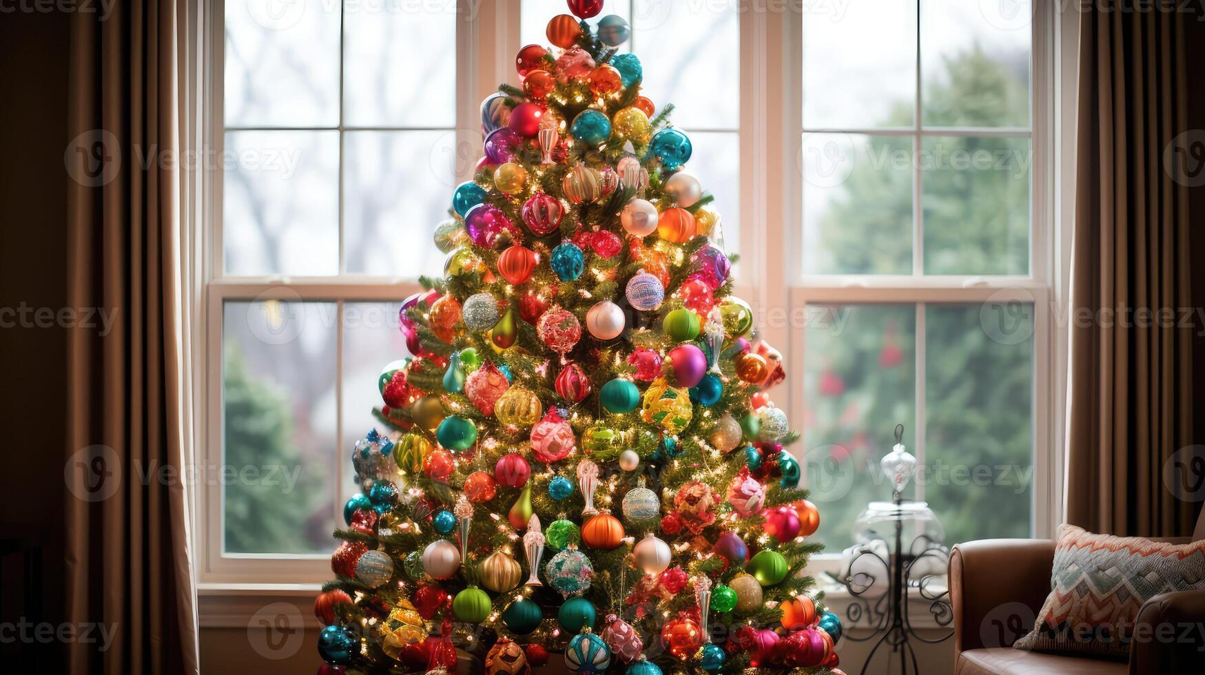 whimsical beautiful christmas tree photo