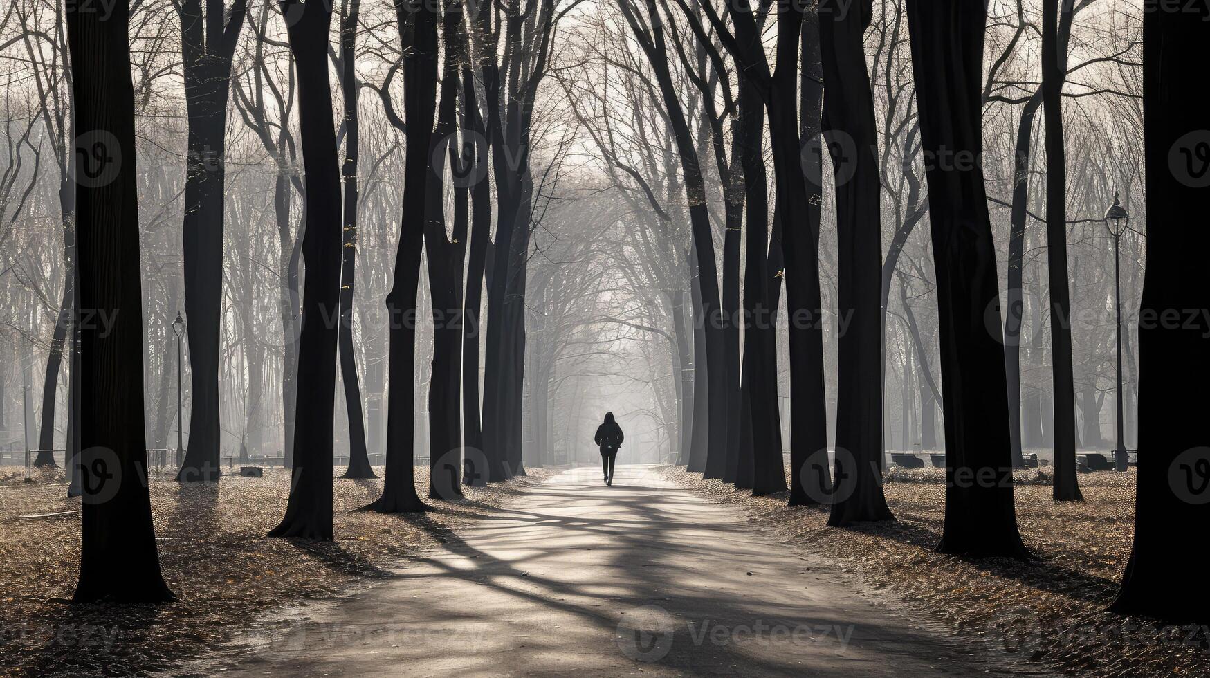 nature park with trees photo