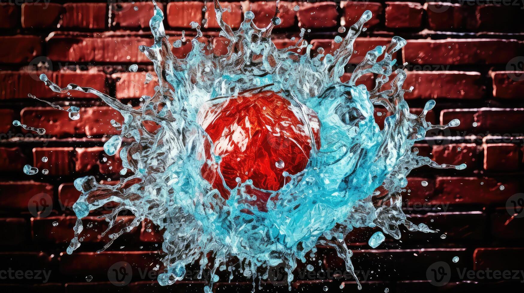 high splash water background photo