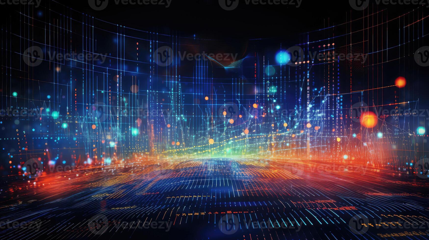 network big data background photo