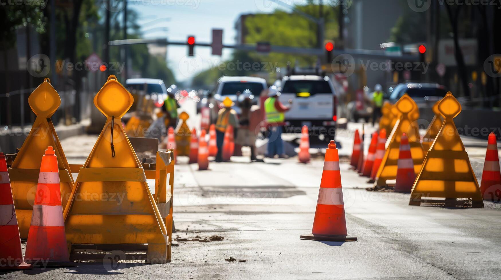 traffic road work sign photo