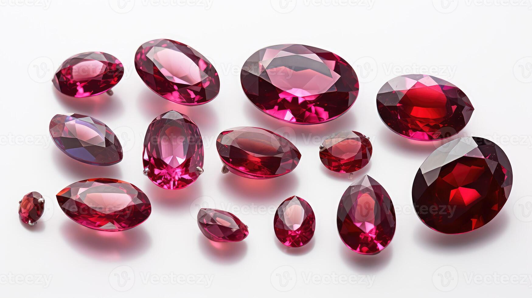 gemstones red rubies photo