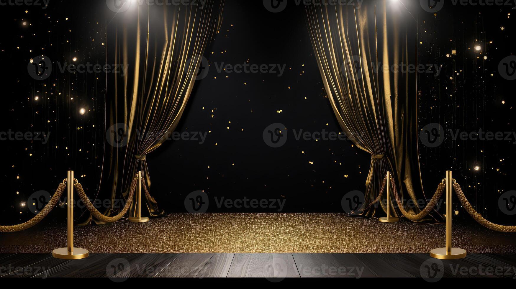 glamour black and gold banner photo