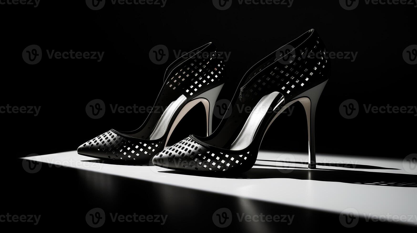 shoes pattern black white photo