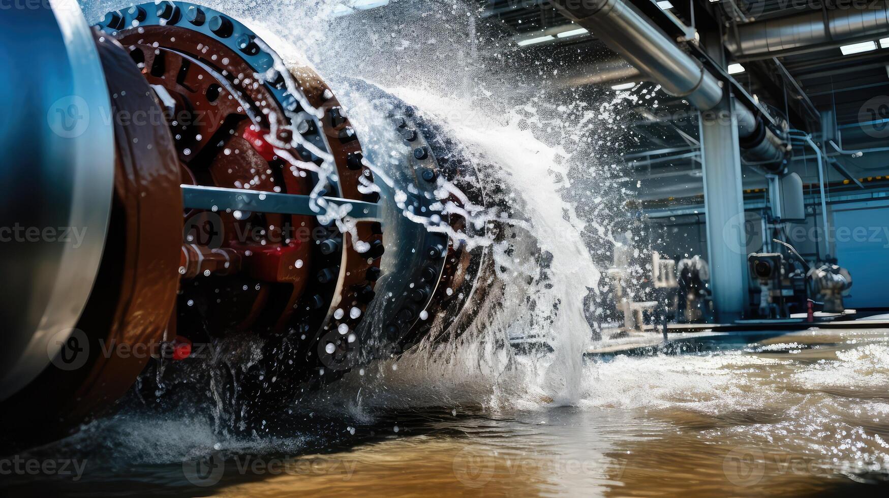 flow pump station water photo