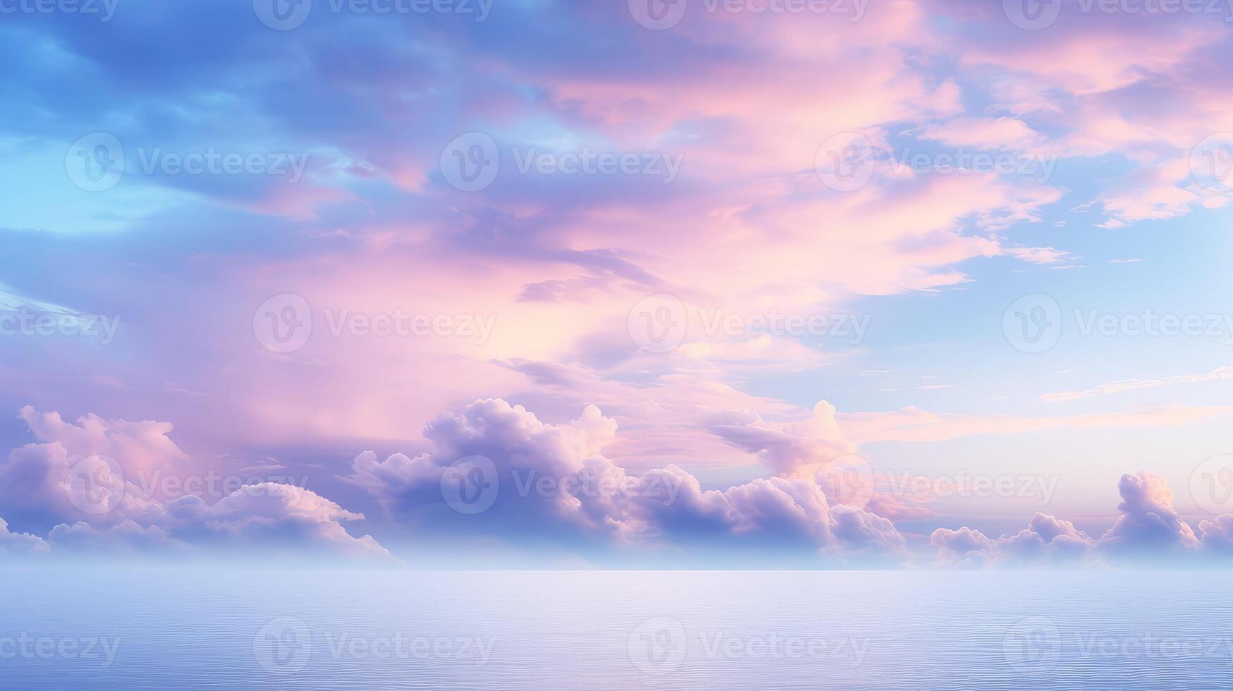 serene soft blue sky photo