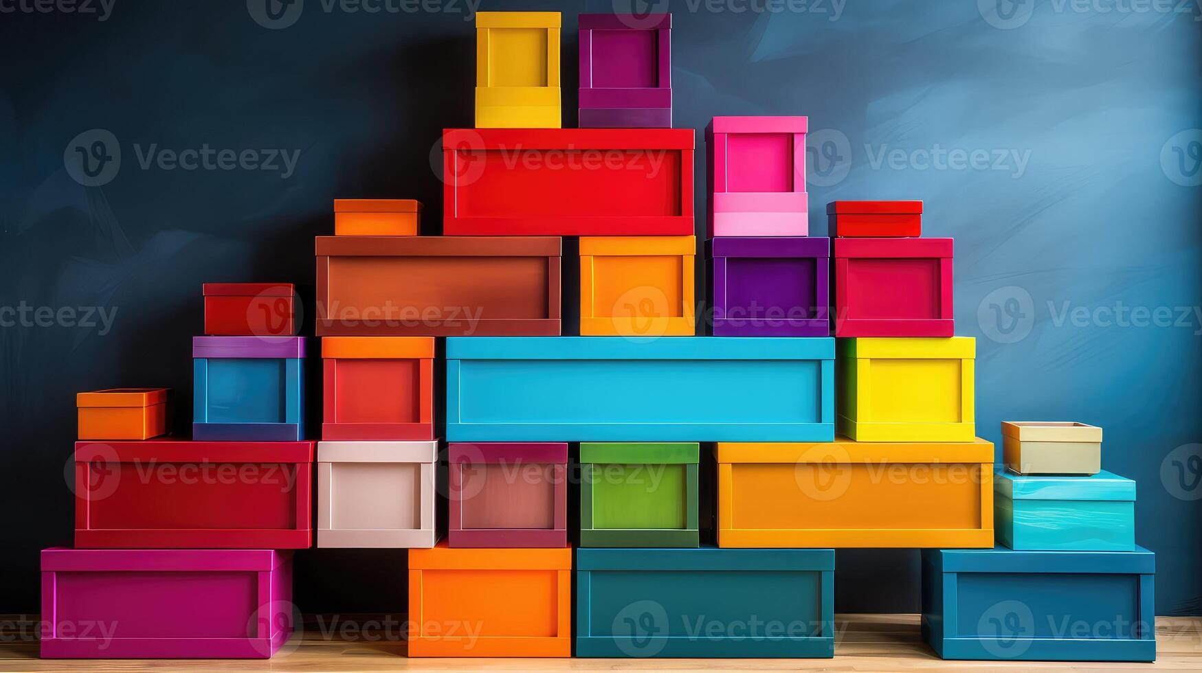 shelf rectangular box photo