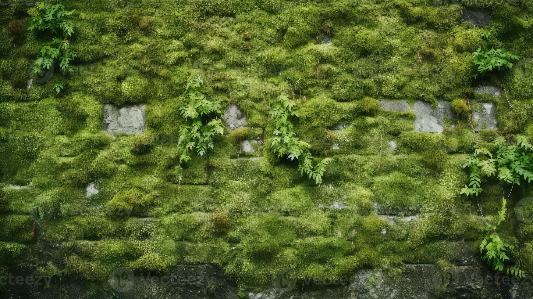 building wall of green photo
