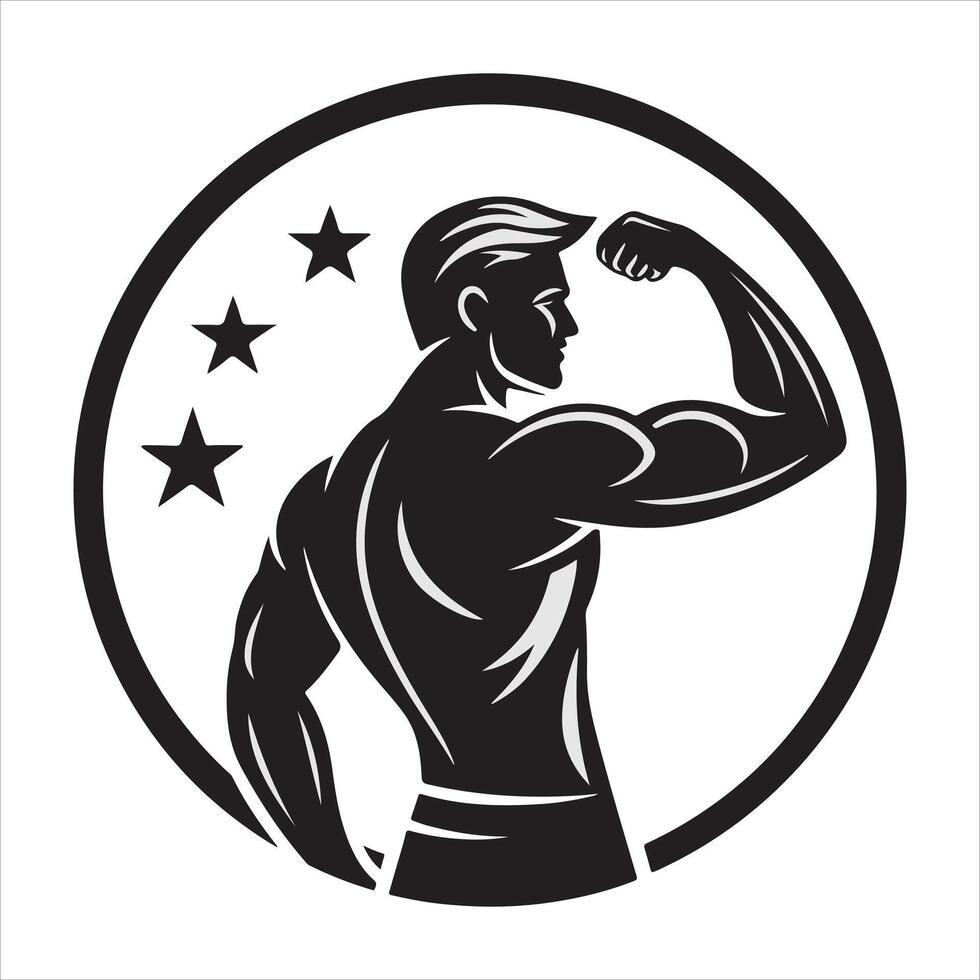 Fitness logo design template vector