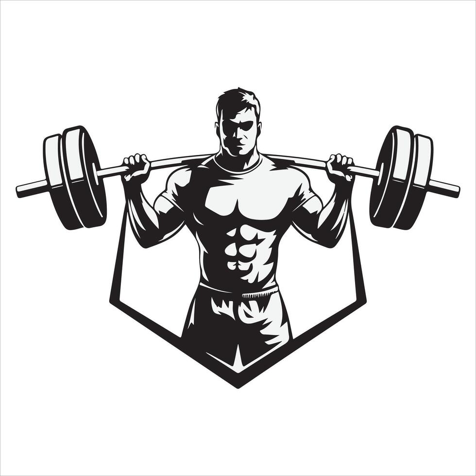 best gym logo design vector