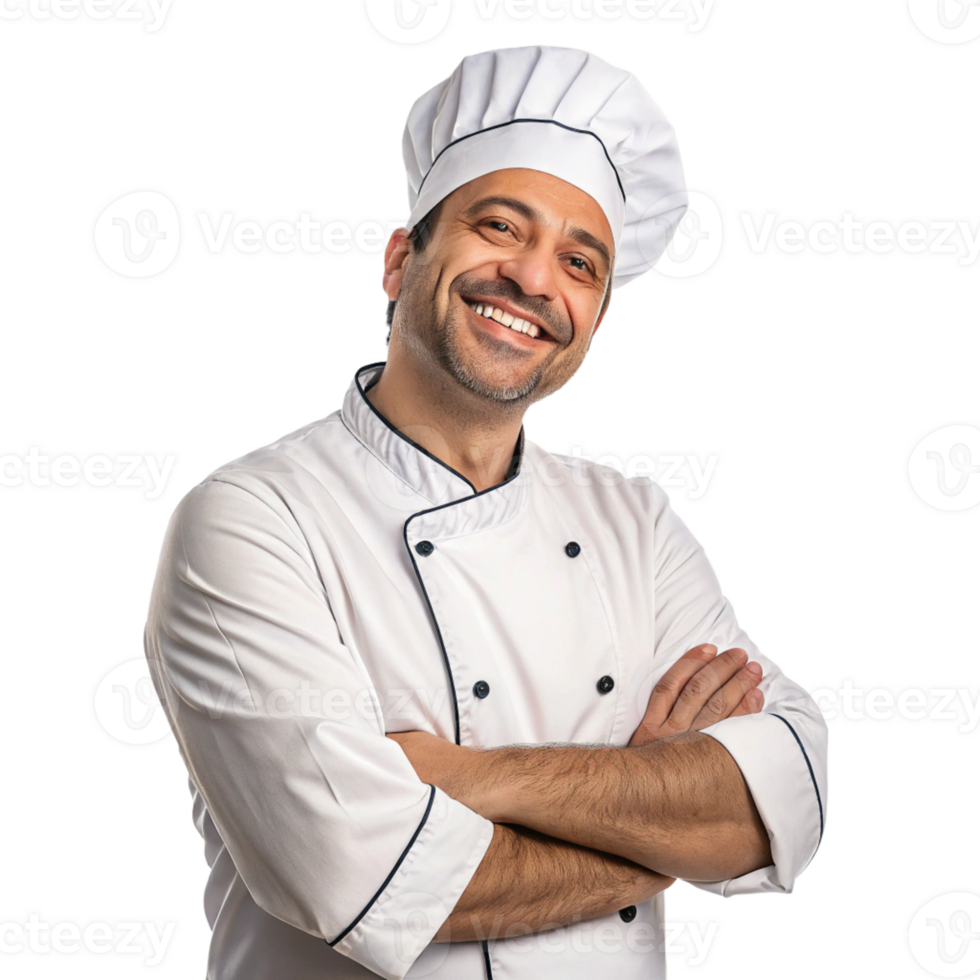 chef smiling with arms crossed png