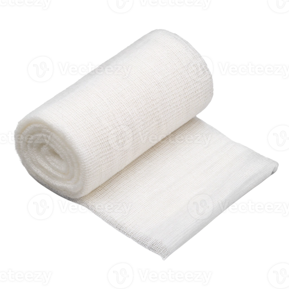 a roll of white cloth on a transparent background png