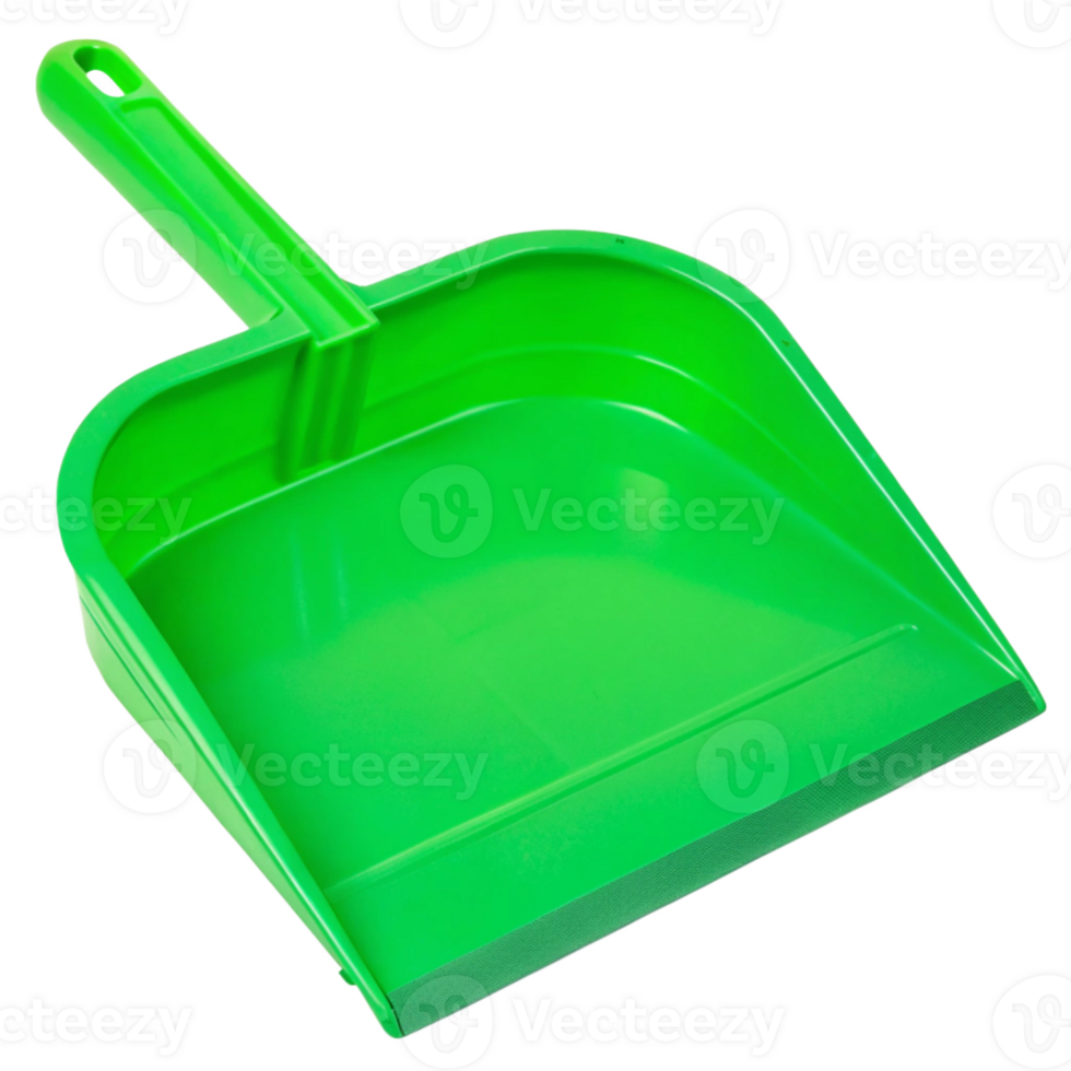 a green plastic shovel with a handle png