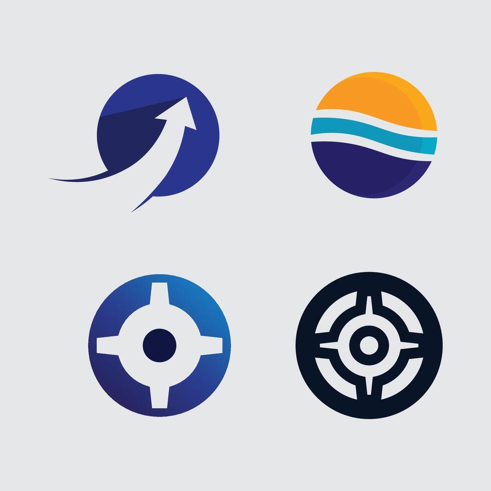 O ring logo business and circle logo design O logo design vector