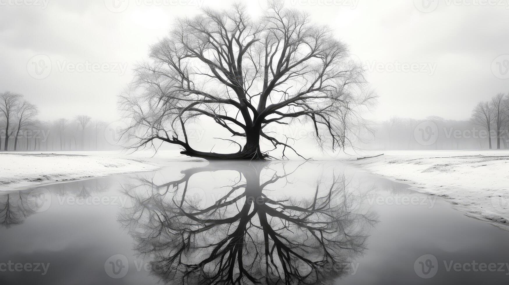branches bare winter tree photo