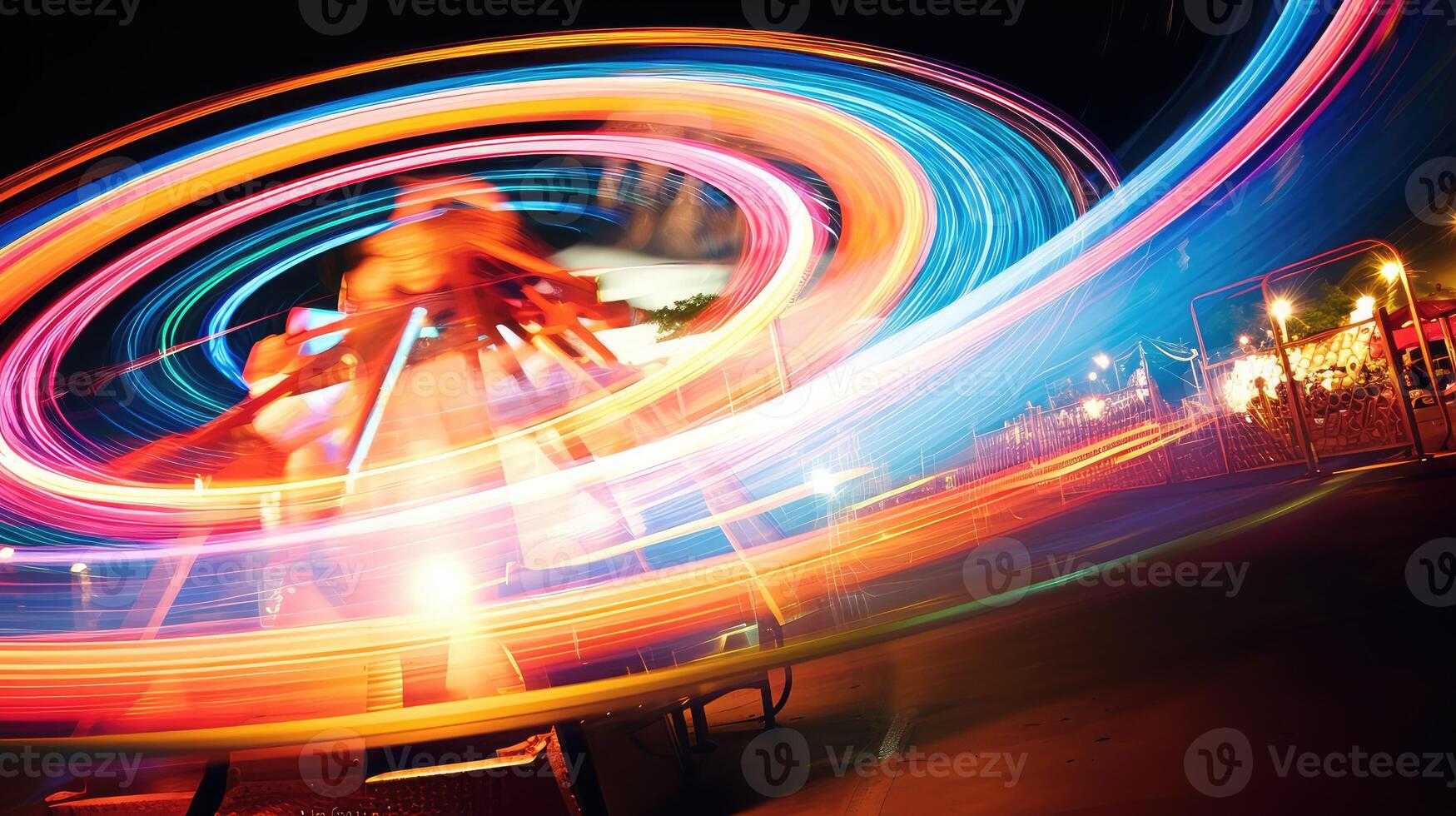 exposure swirling light photo