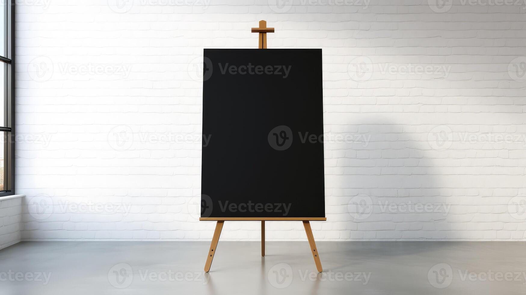 canvas black easel photo