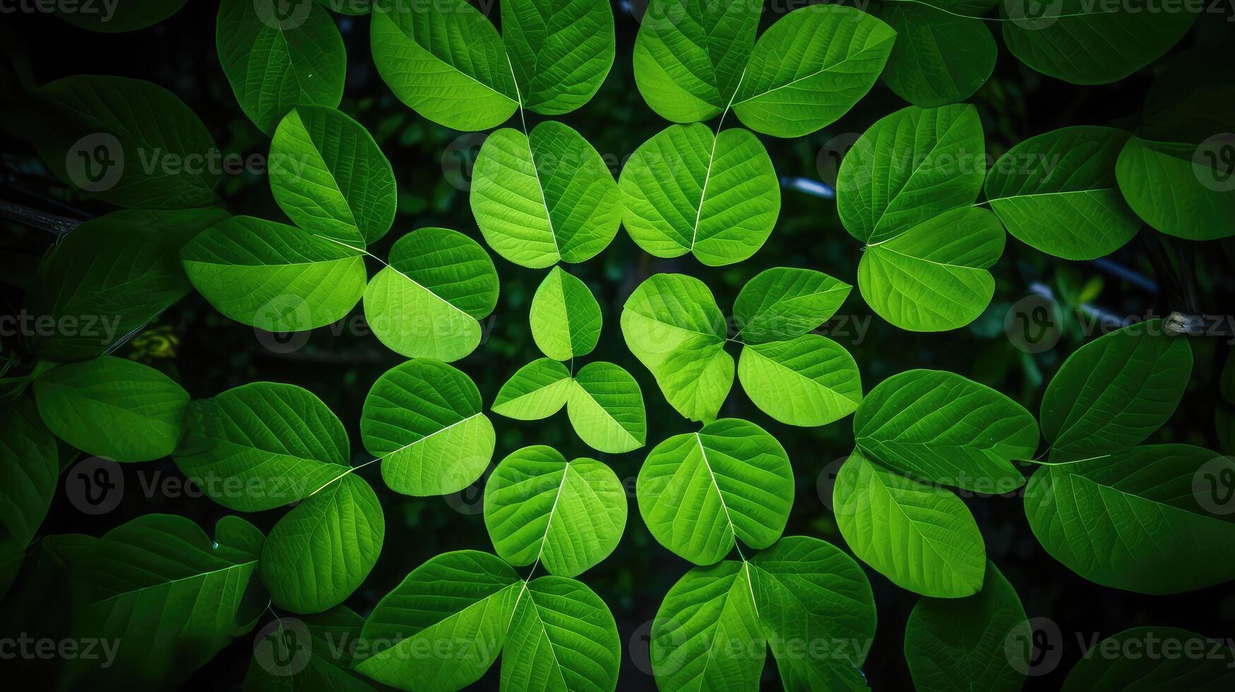 design leaves in circle photo