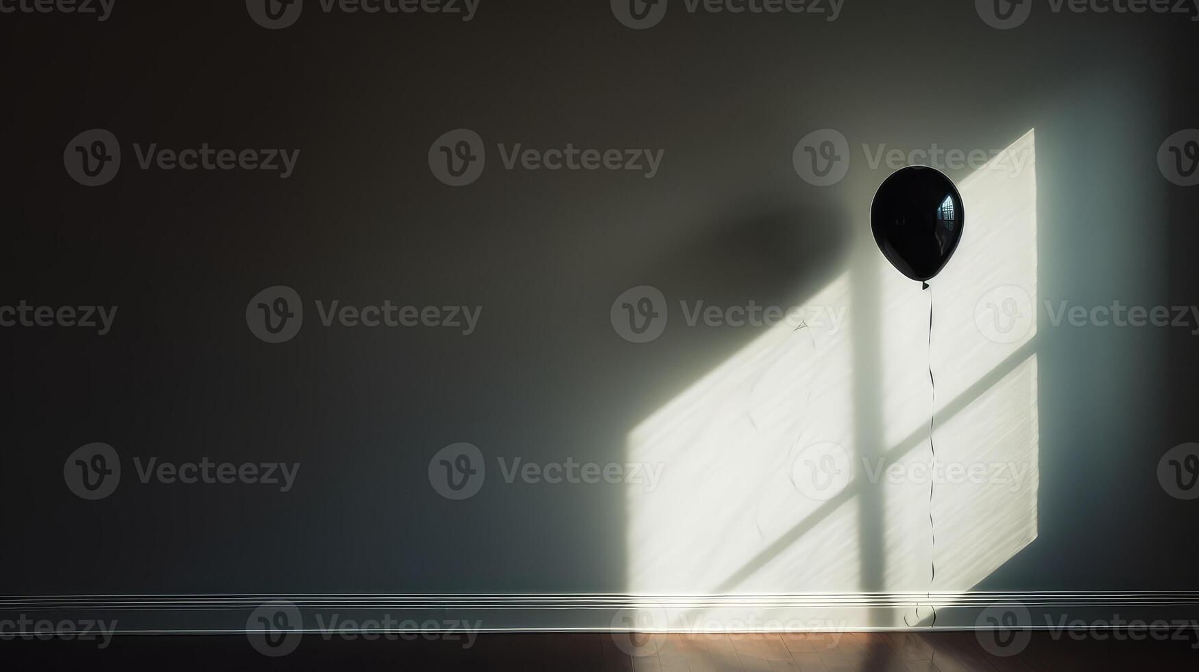 eerie black balloon photo