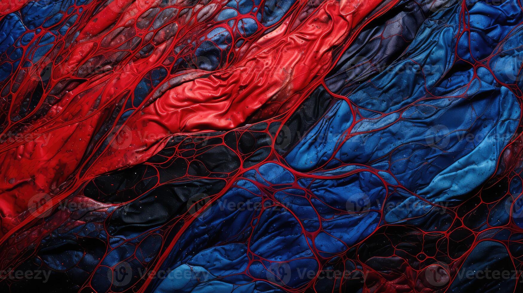 depth blue red abstract photo
