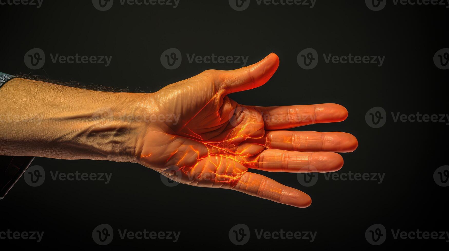 inflammation background orange photo