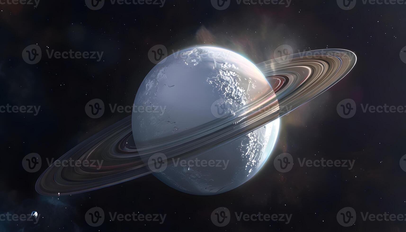 Saturn, the planet in the outer space photo