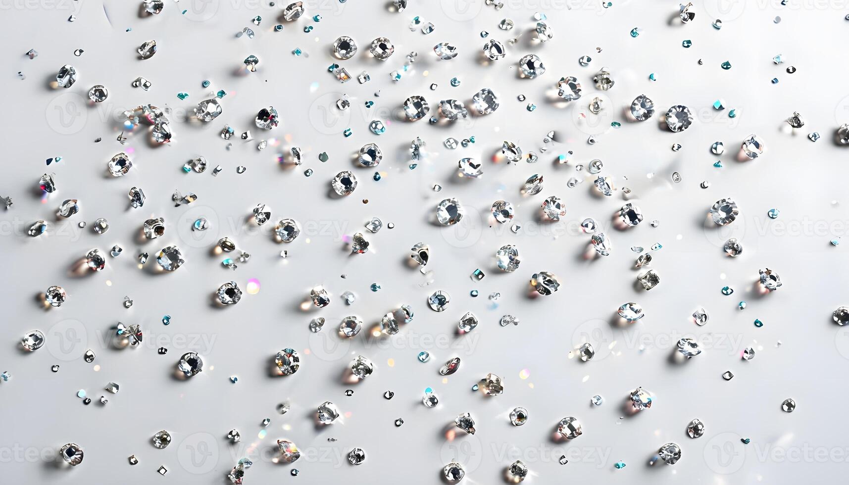 A large group of diamonds on a white background photo