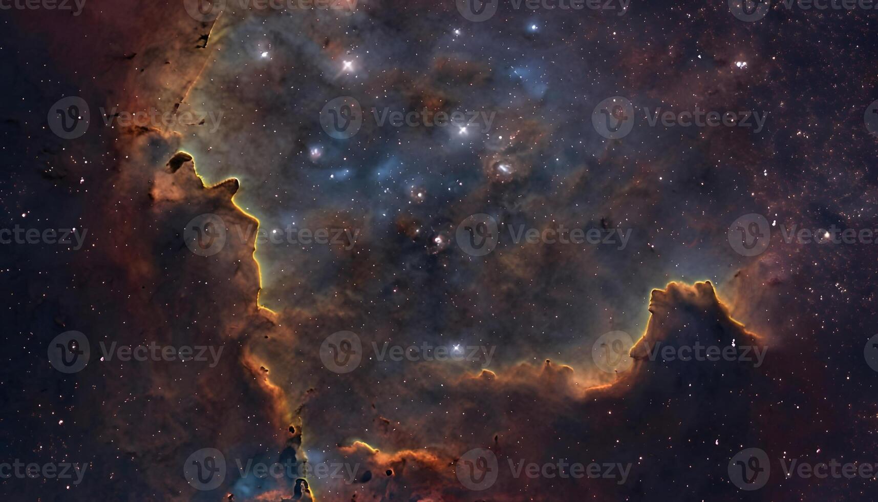 The eagle nebula, taken from the hubble space telescope photo