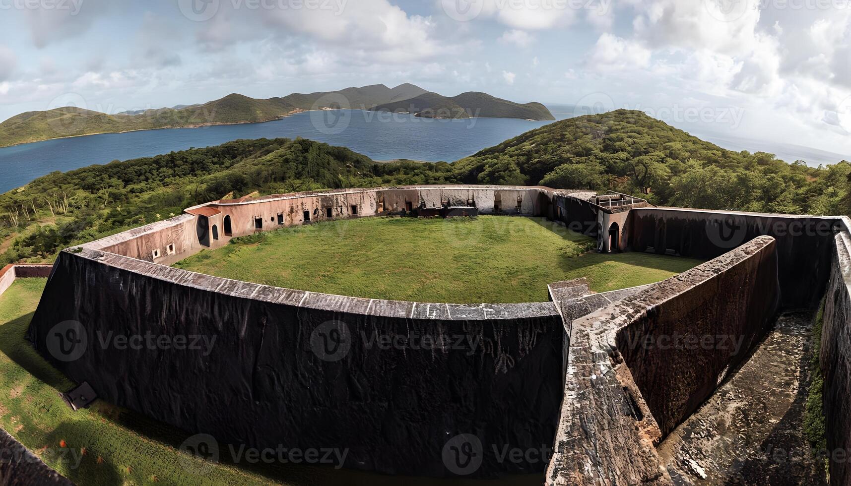The view from the top of the fort photo