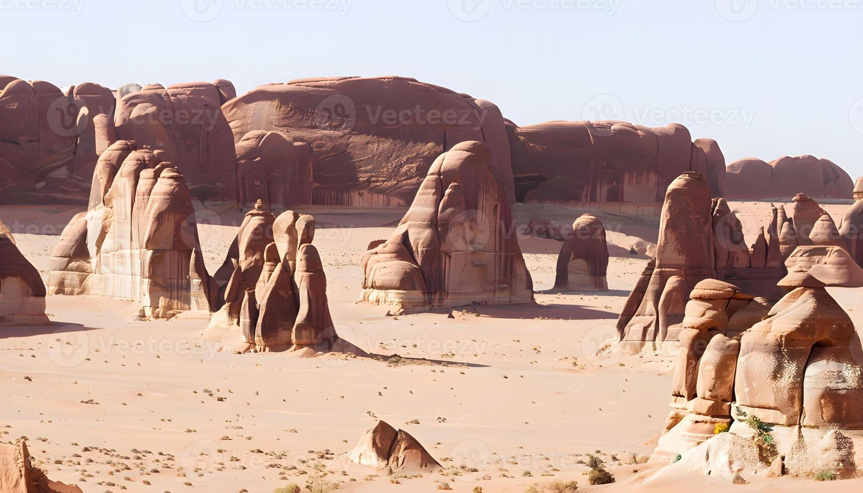 The rocks are tall photo