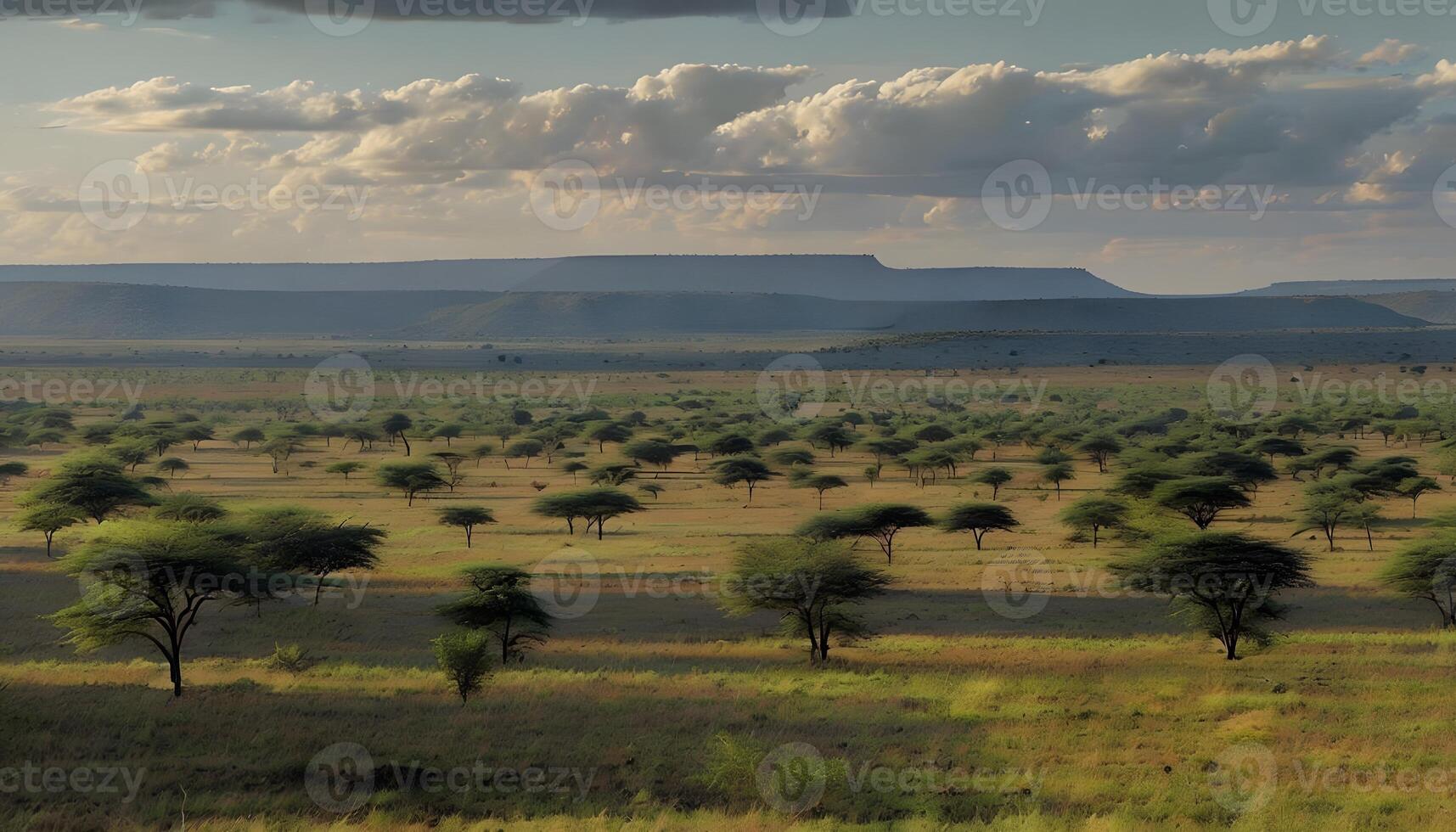 A large field with trees photo