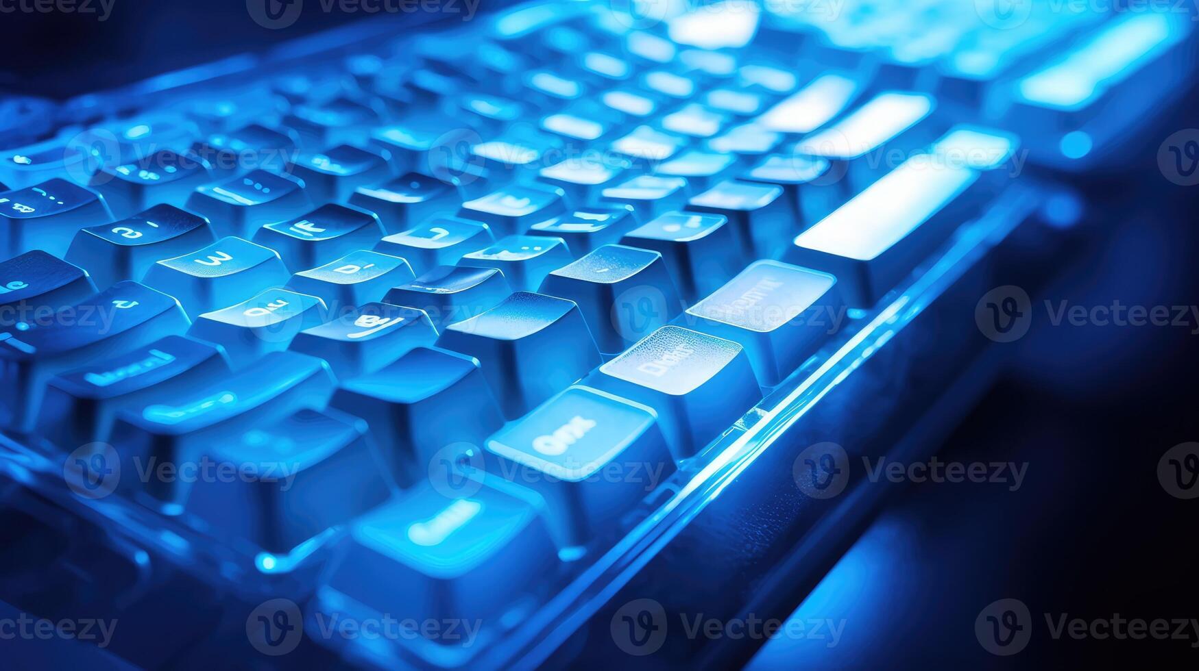 illuminated computer blue photo