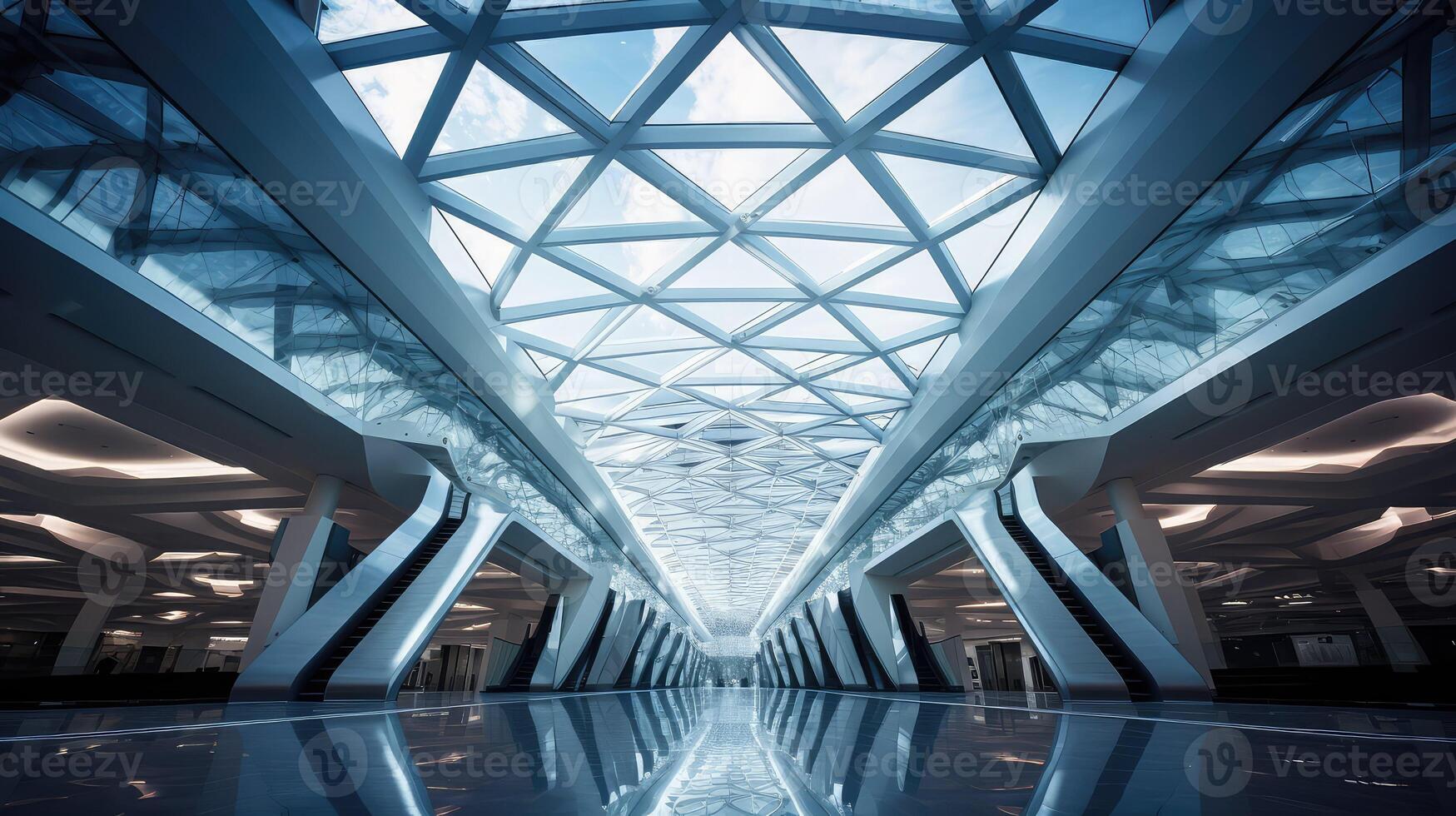 geometric glass panels photo
