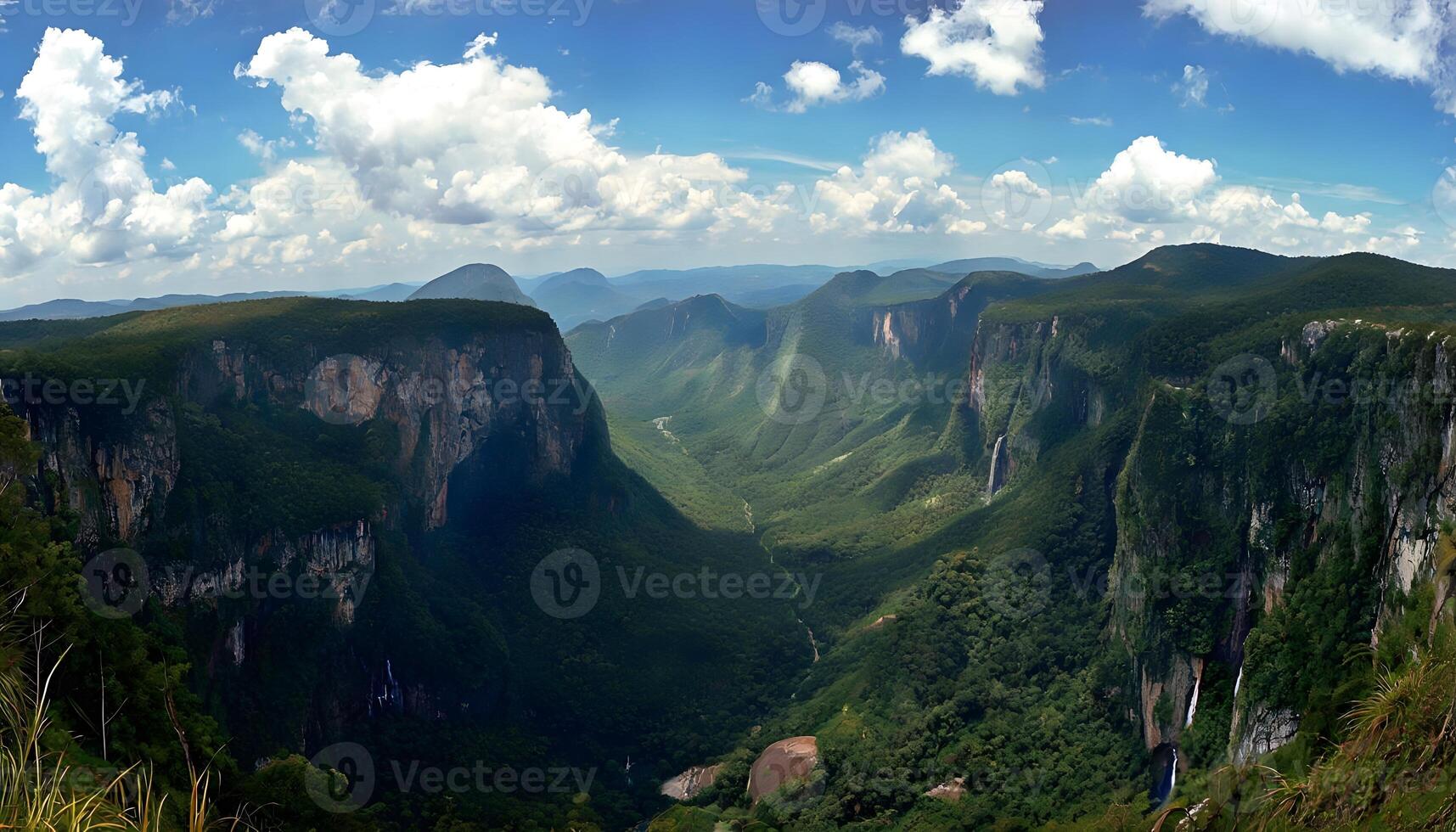The view from the top of a mountain in venezuela photo