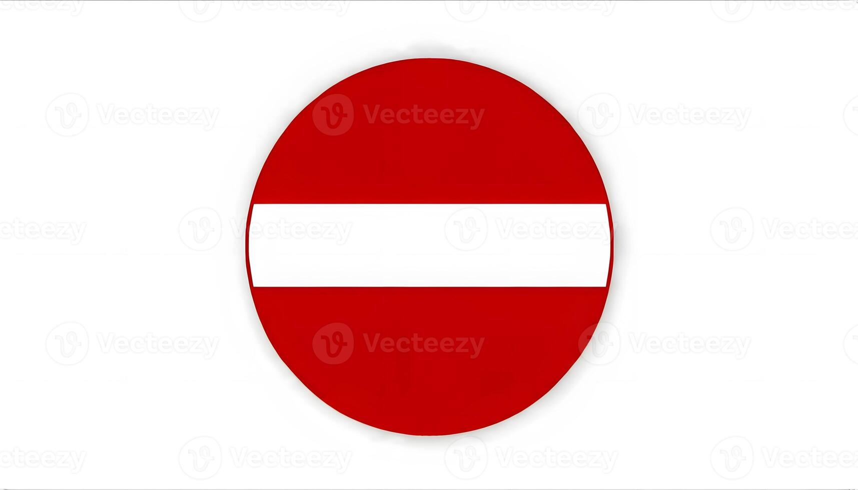 Austria flag in a circle on a white background photo