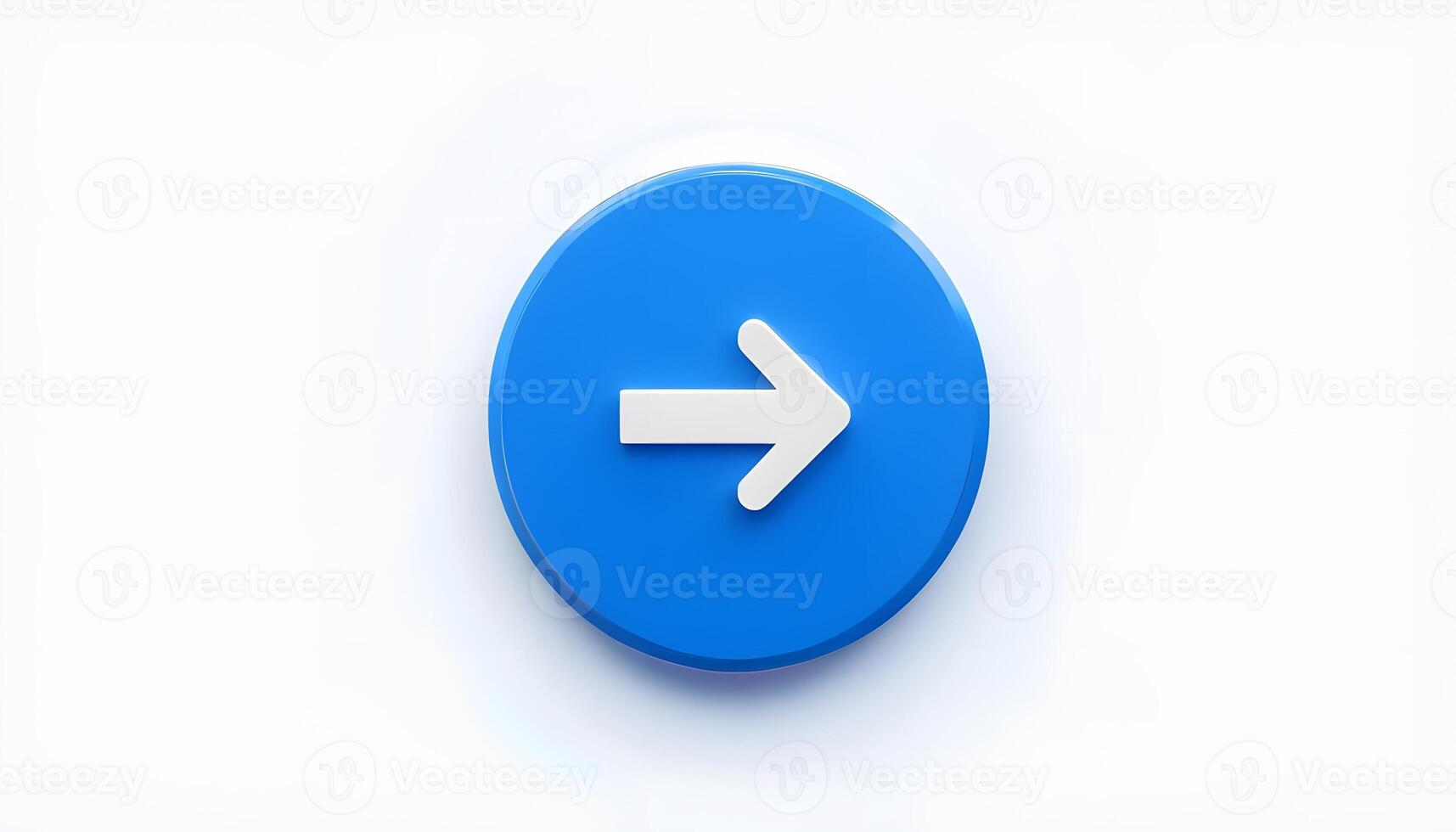 Blue button with arrow pointing to the right photo