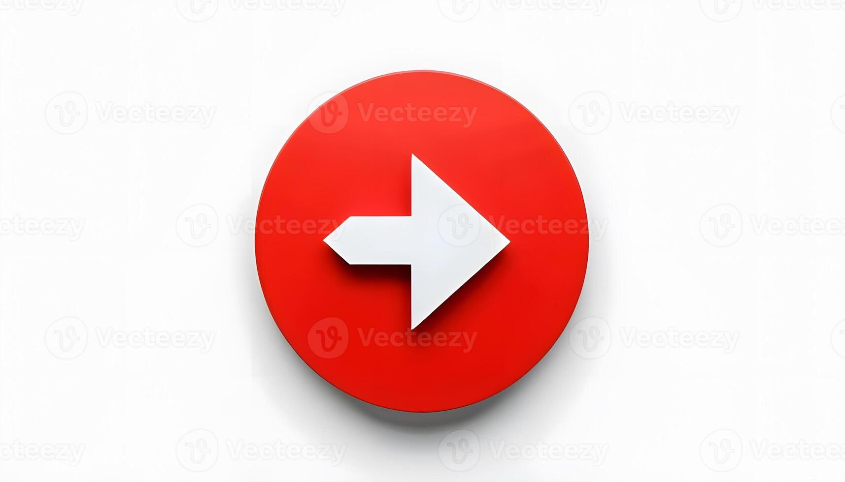 A red button with an arrow pointing to the right photo