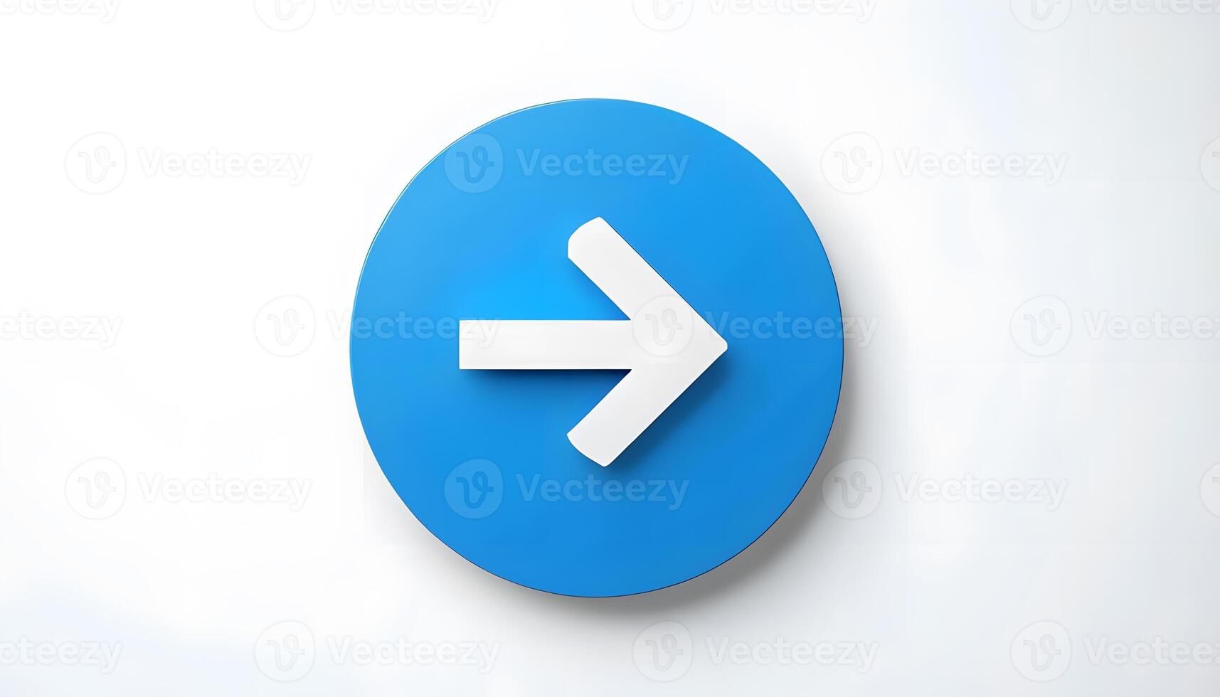 A blue button with an arrow pointing to the right photo