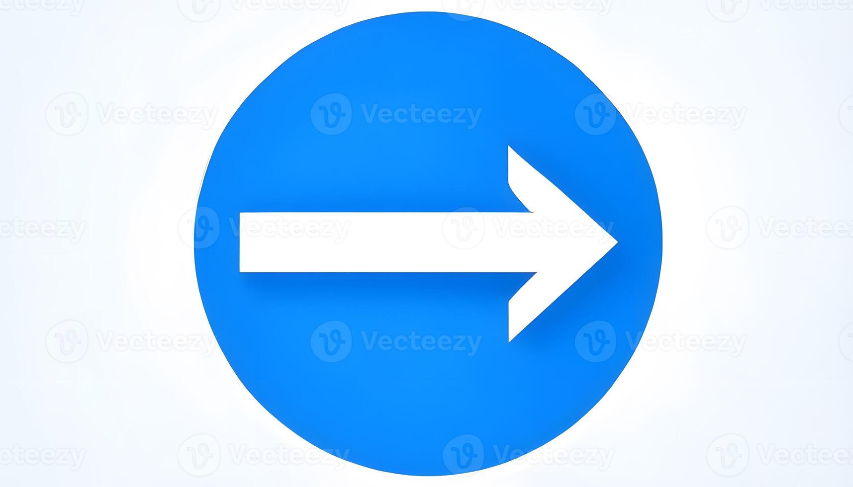 A blue arrow pointing in the direction of an arrow photo