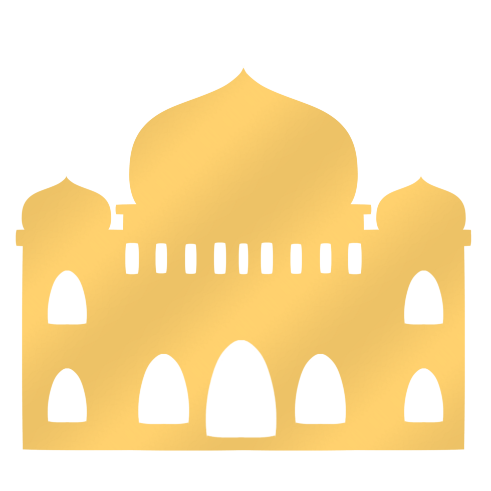 Three Doors Golden Mosque Silhoutte png