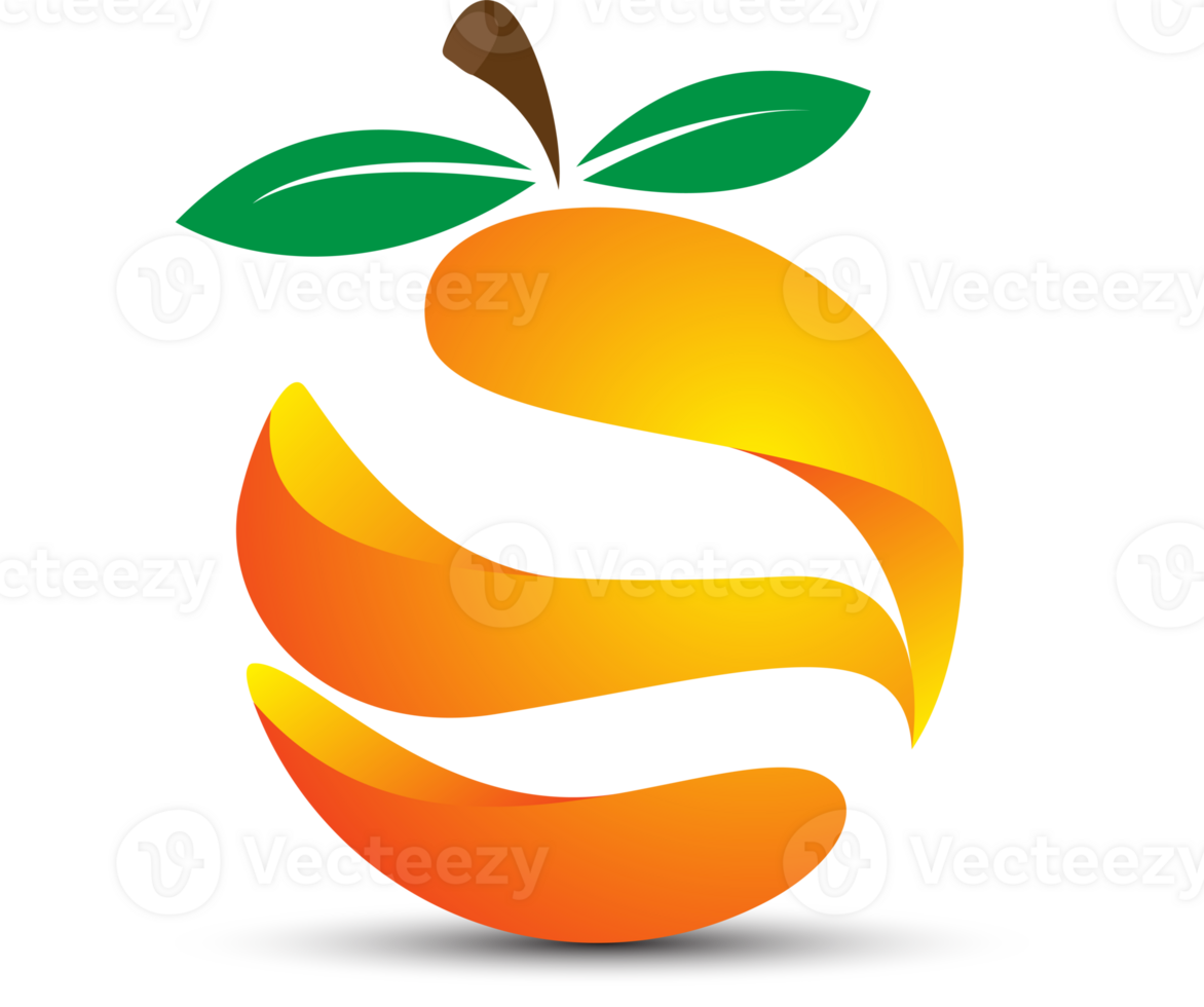 Orange slice 3d illustration png