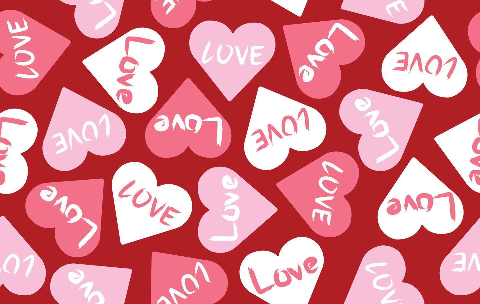 Valentine pattern seamless fabric Valentine day. LOVE text in pastel color art heart. Designed for background ,wallpaper ,valentine pattern ,wrapping paper ,couple ,fabric ,anniversary ,sweetheart vector