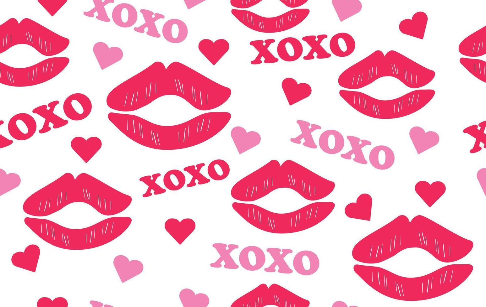 Valentine pattern seamless fabric Valentine day. kiss and hug pattern on white background. Designed for background ,wallpaper ,valentine pattern ,wrapping paper ,couple ,anniversary ,sweetheart vector