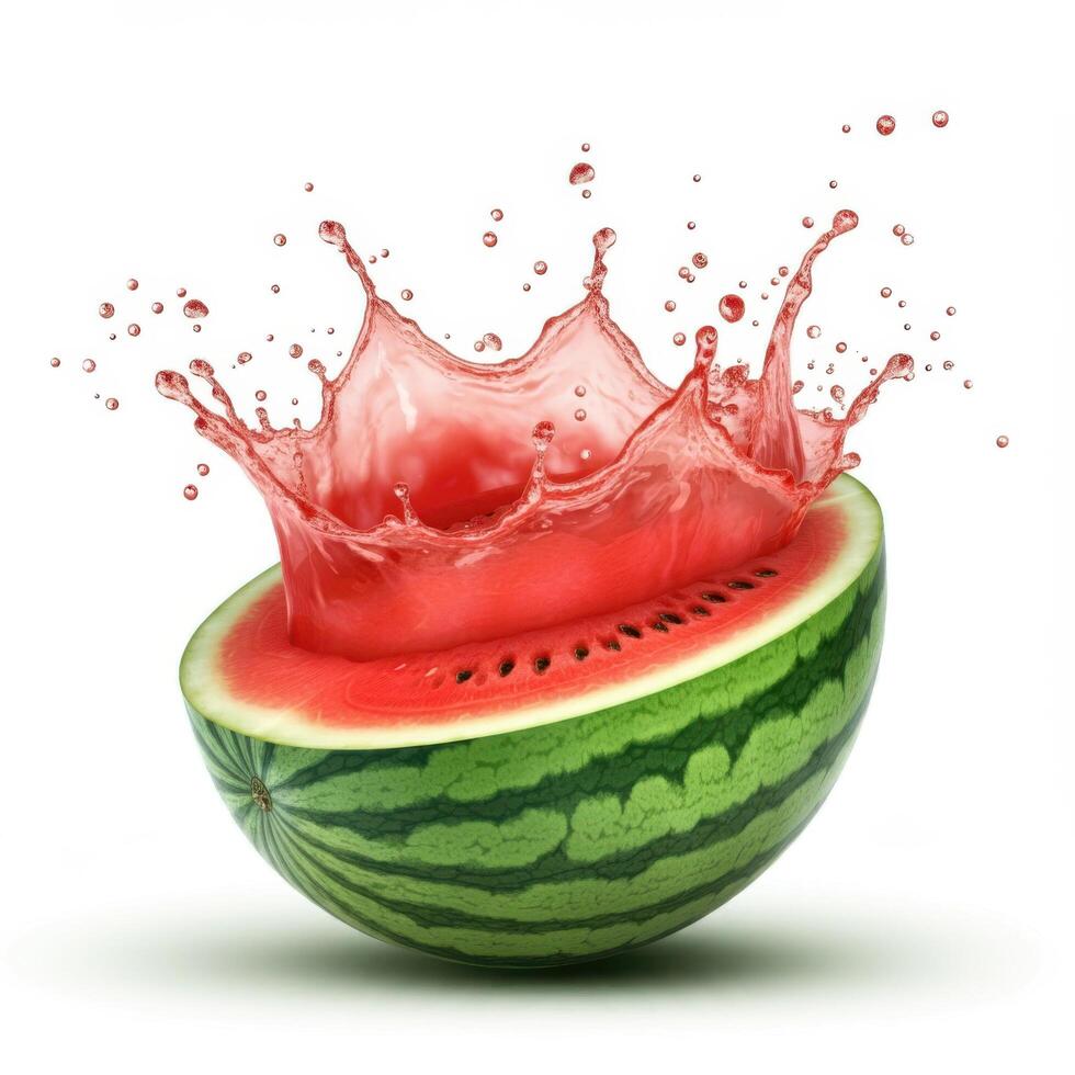 Sweet, Juicy Watermelon Half, Full of Seeds photo